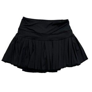 Matte Collection Scholar Tennis Skirt in Black